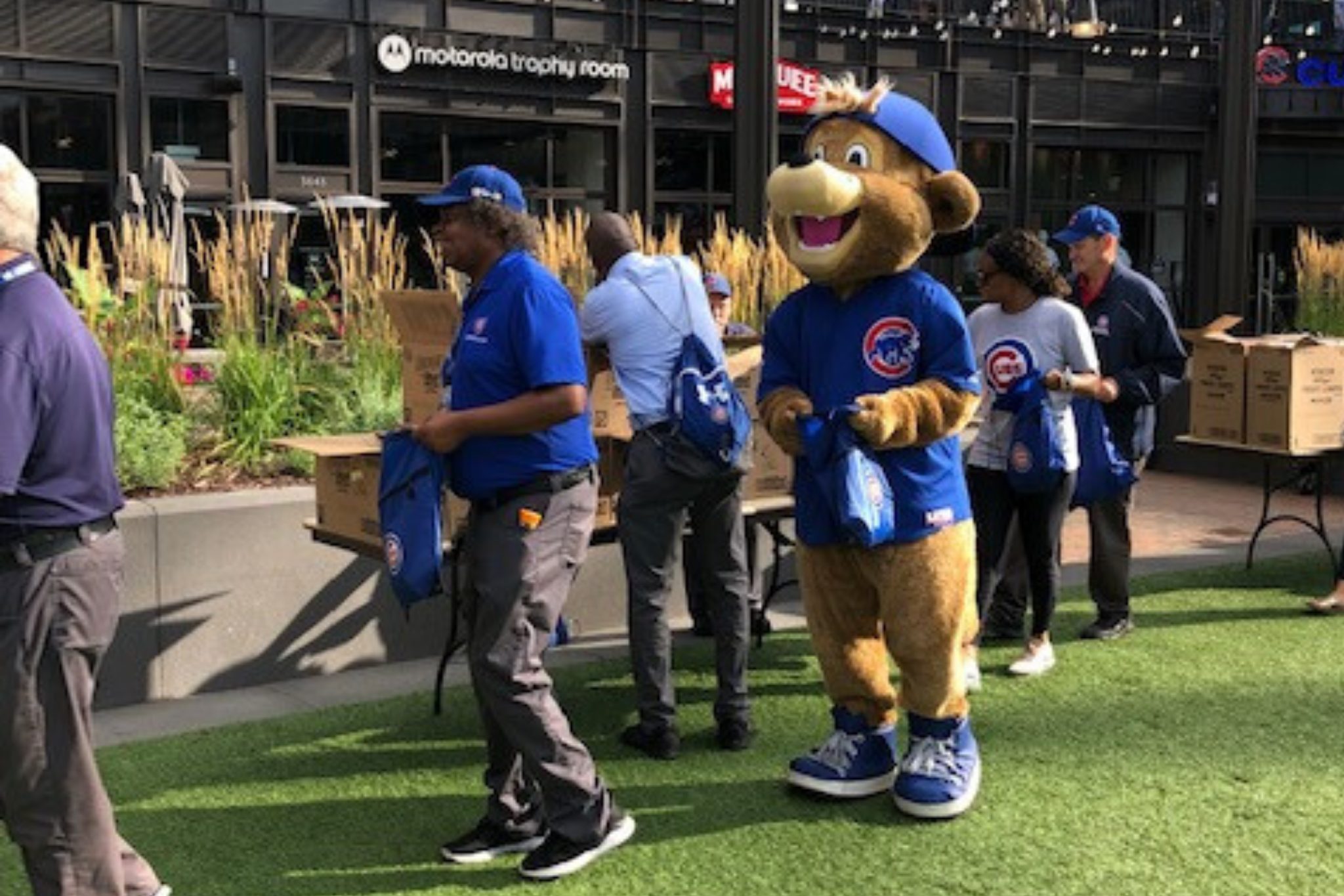 Homepage Cubs get involved with Blessings in a Backpack