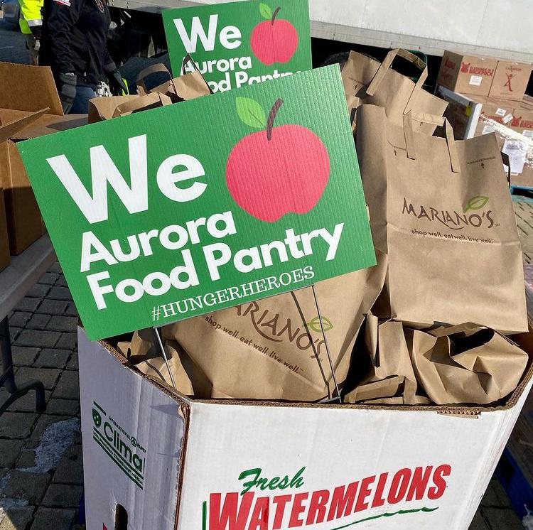 Aurora Area Interfaith Food Pantry’s mobile pantry drive-thru in Crest Hill October 16