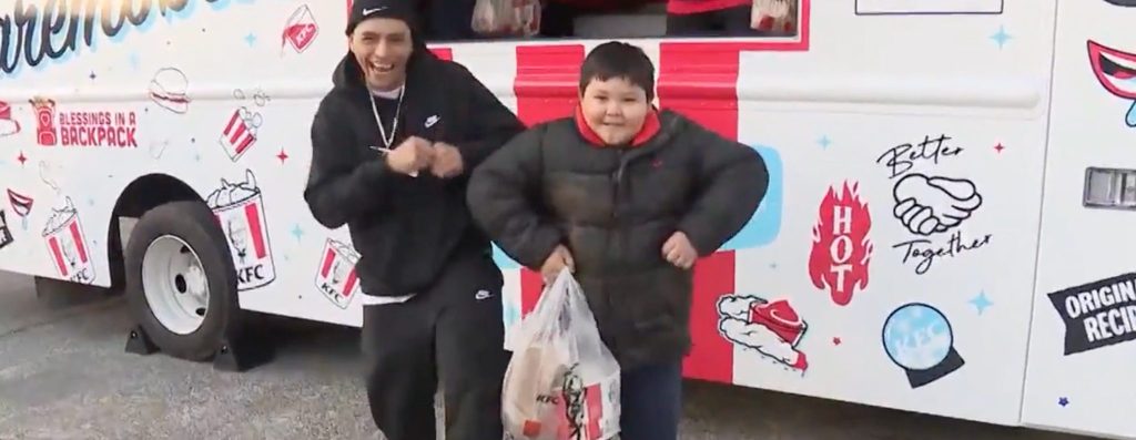 KFC ‘Sharemobile’ + Blessings in a Backpack spread joy in Chicago